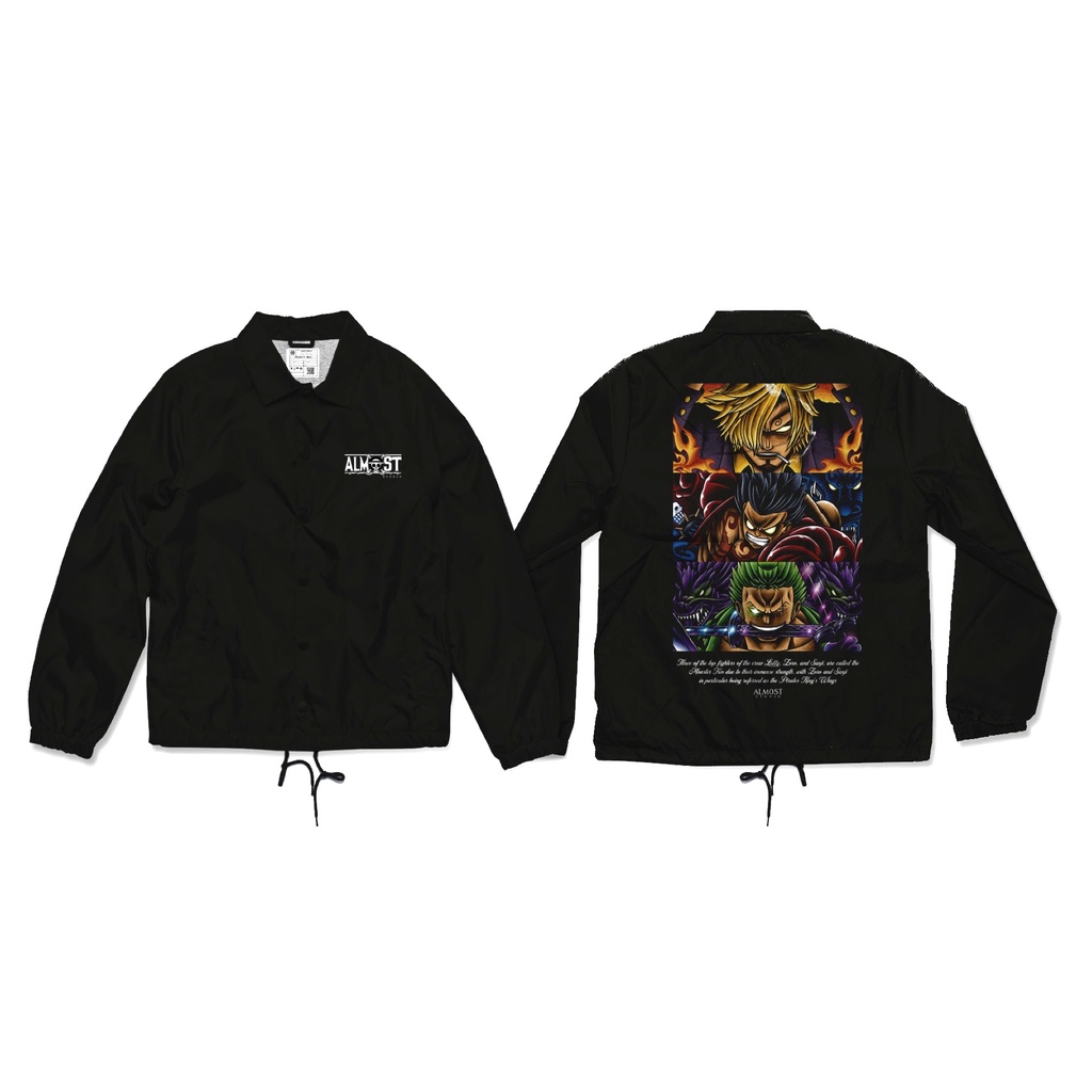 Almost Studio - Coach Jacket - Kaibutsu - Black