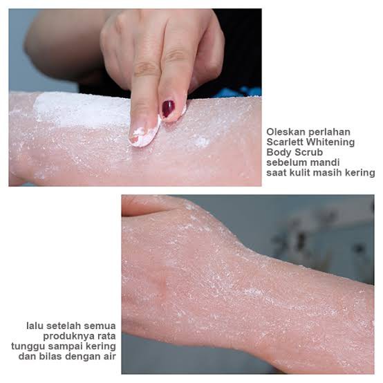 Scarlett Whitening Body Scrub Pemutih Tubuh Lulur Badan Scarlet