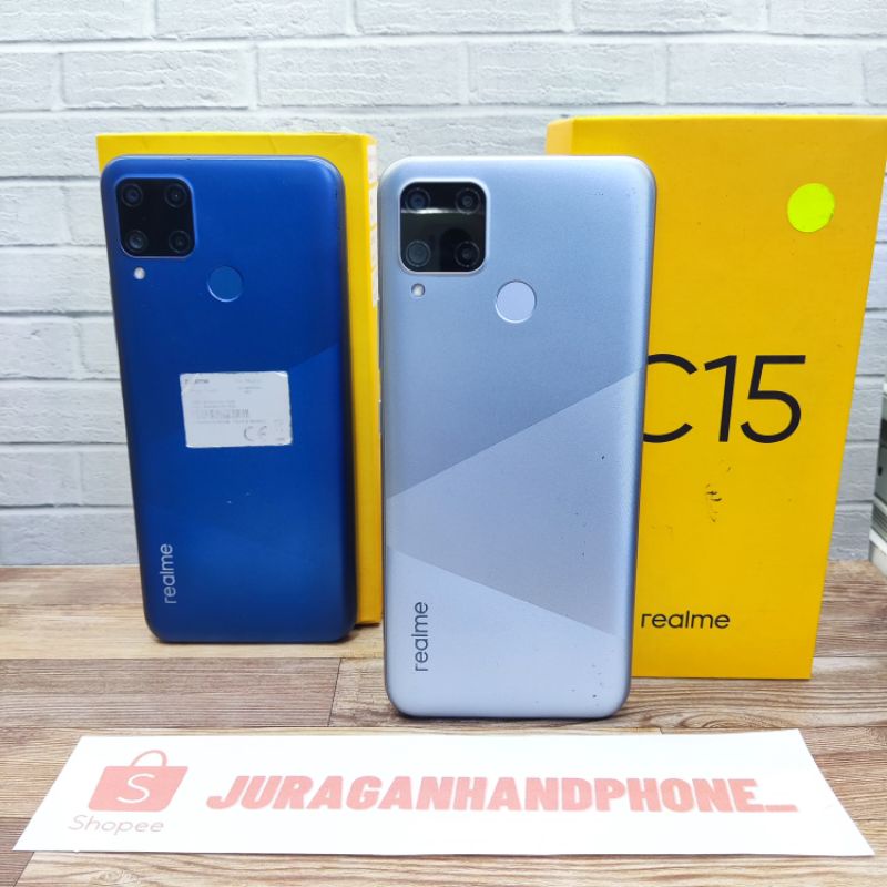 Realme C15 4/64GB HP Second Seken Bekas Fullset