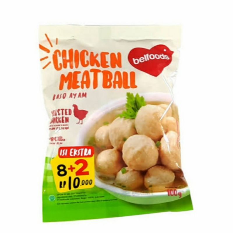 Grosir Bakso Ayam Belfoods Chicken Meatball 100 gr