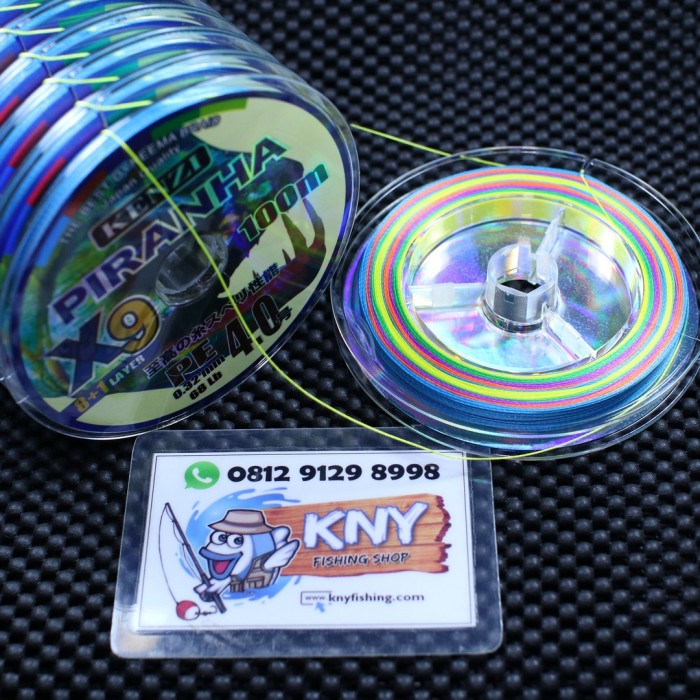 senar benang pancing pe kenzi piranha x9 pe 4.0 kenur mancing laut 88 joran