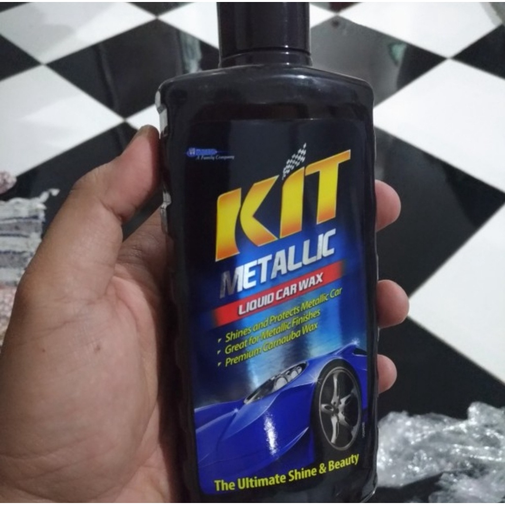 KIT CAR BIKE WAX METALLIC LIQUID 275 mL PENGKILAP MOBIL MOTOR PENGHILANG GORESAN