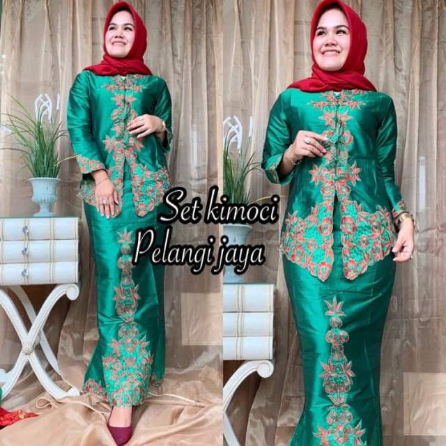 Set kebaya kimoci ori by pelangi jaya
