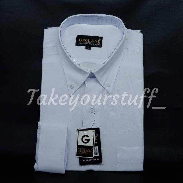 Kemeja Pria Geoland warna Putih