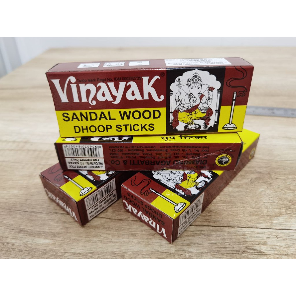 Dupa Hio India Vinayak Sandalwood Dhoop Coklat