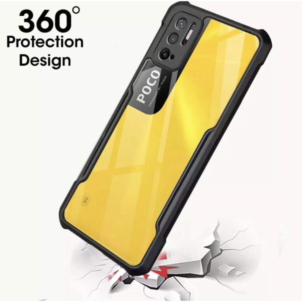 (MOZA) HARDCASE INFINIX NOTE 10 Premium Armor Transparan Shockproof