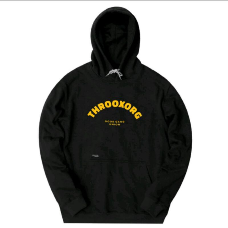 THROOX Hoodie Pullover Good gang union Black yellow