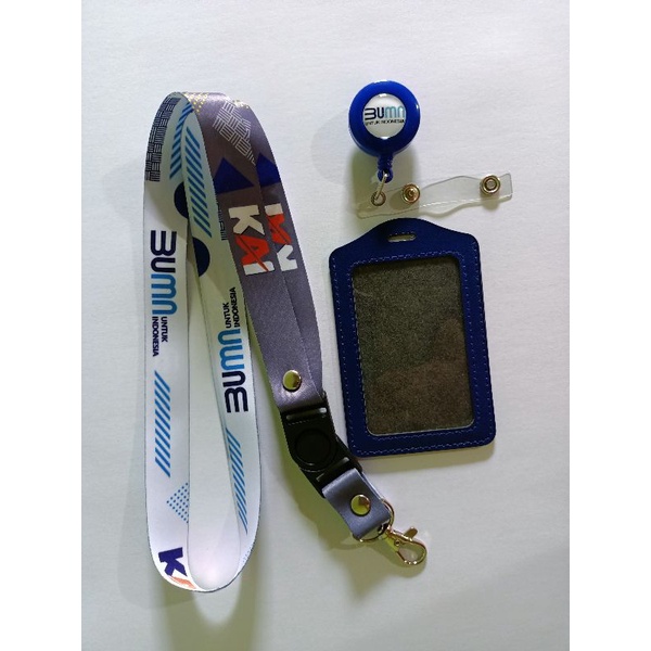 Tali id card KAI BUMN terbaru Lanyard printing satuan