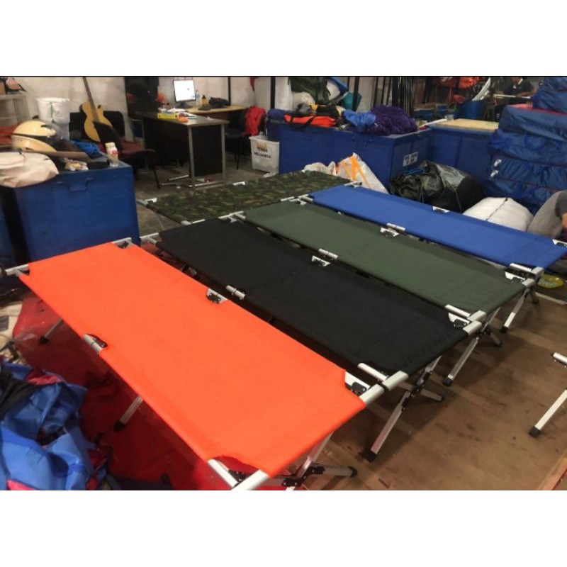 Velbed Aluminium tempat tidur TNI/POLRI