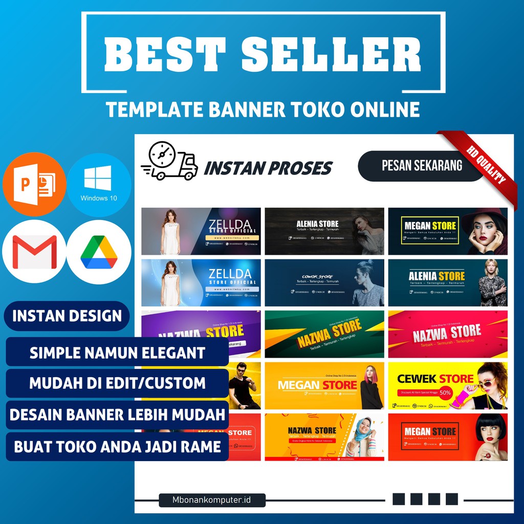 Template Desain Banner Toko Online  Desain Toko Online Desain Banner - TD05