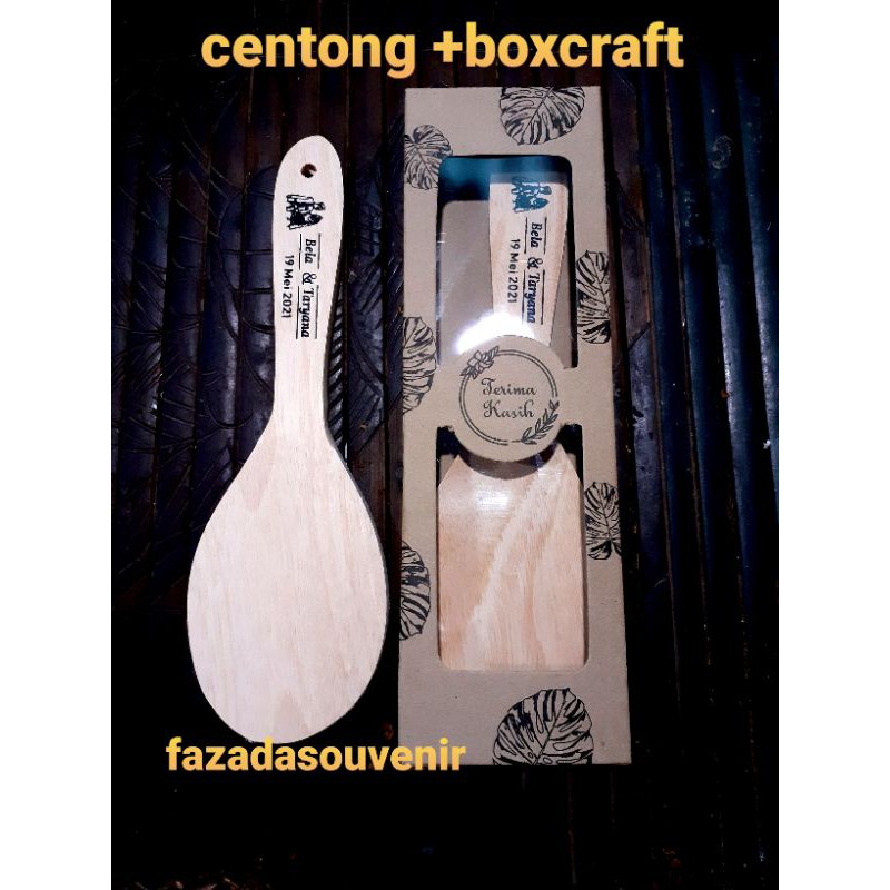 sovenir centong box mika _craft coklat_souvenir pernikahan centong _souvenir centong_centong nasi