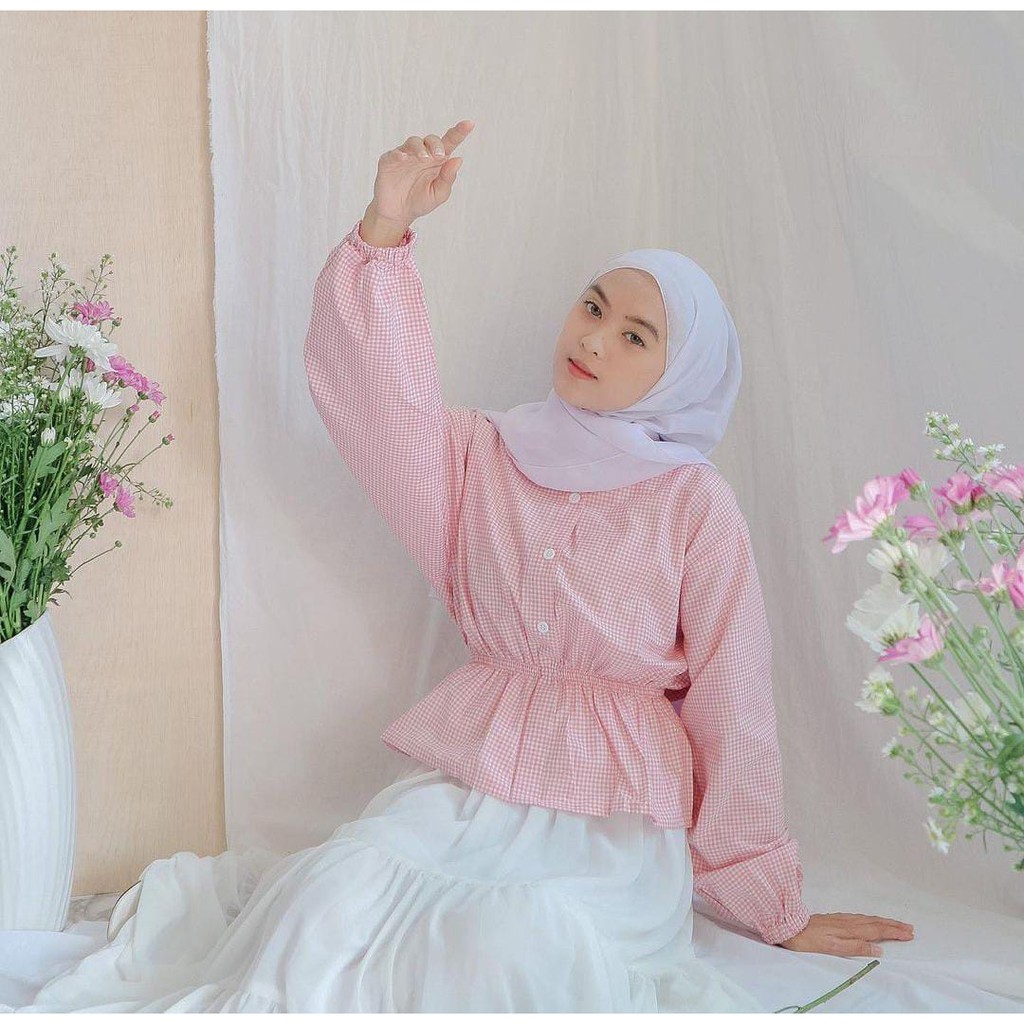 Grosir Baju Atasan Blouse Fashion Wanita Musliim Murah Belina