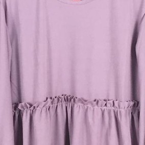 Blouse Wanita Lengan Panjang Kekinian Rumbai Jasminah LD 106cm Pjg 70cm FIt XL-XXL-Violet