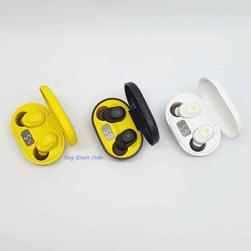 Headset Bluetooth Airdots Realme Buds  Plus Wireless LED ( Model Touch )