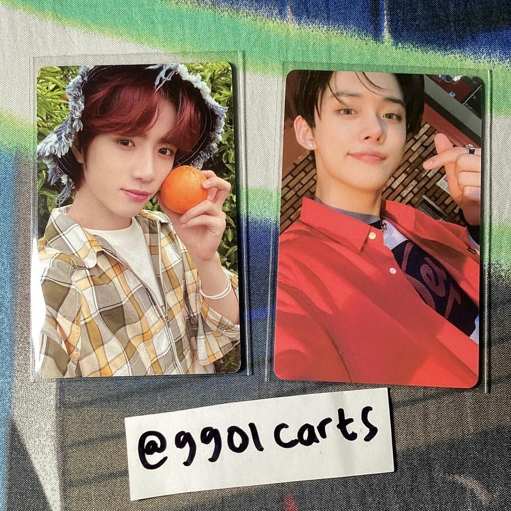 photocard txt yeonjun deco kit 2022 beomgyu tangerine