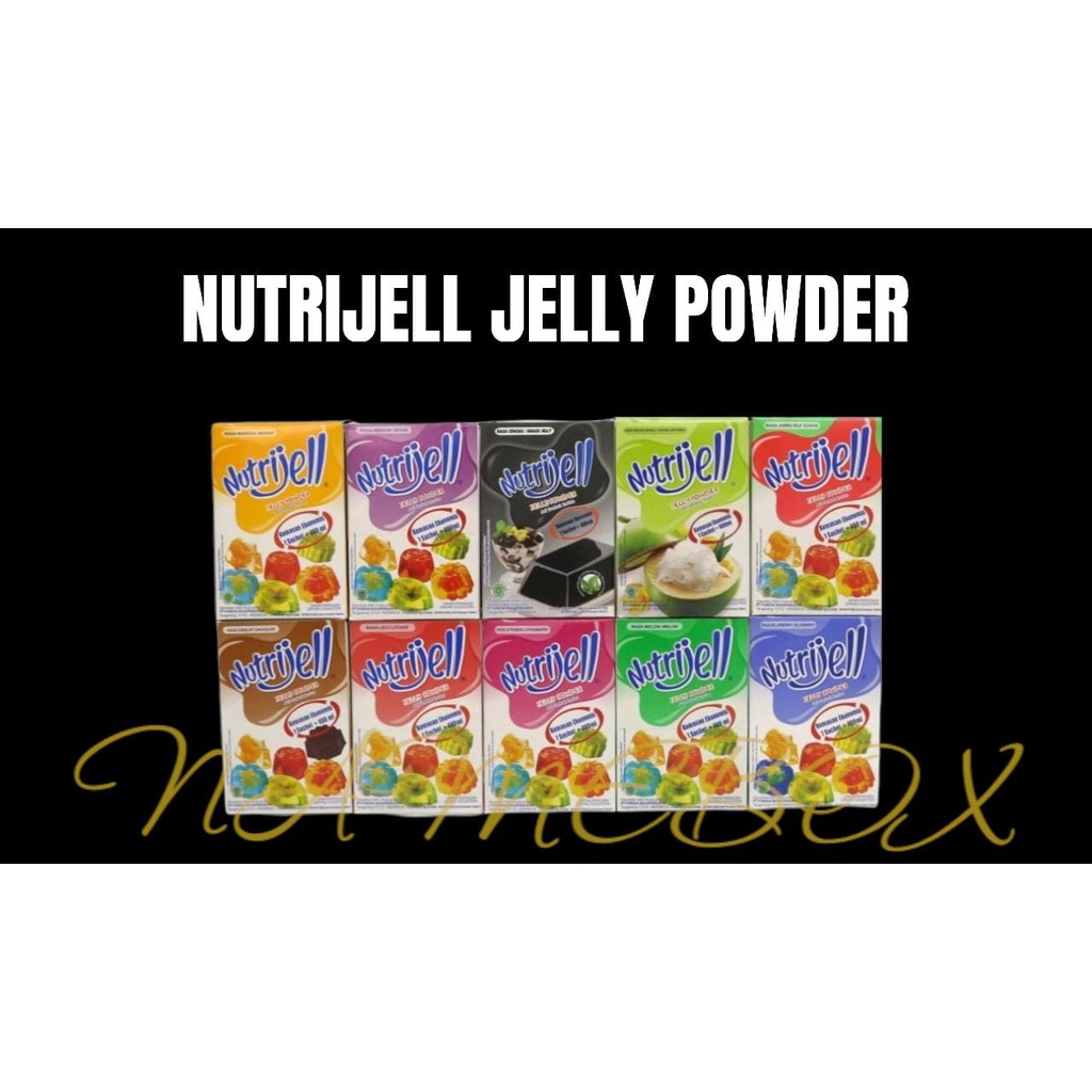 

Nutrijell Nutrijel 10gram / Bubuk agar jelly pudding instan nutrijell