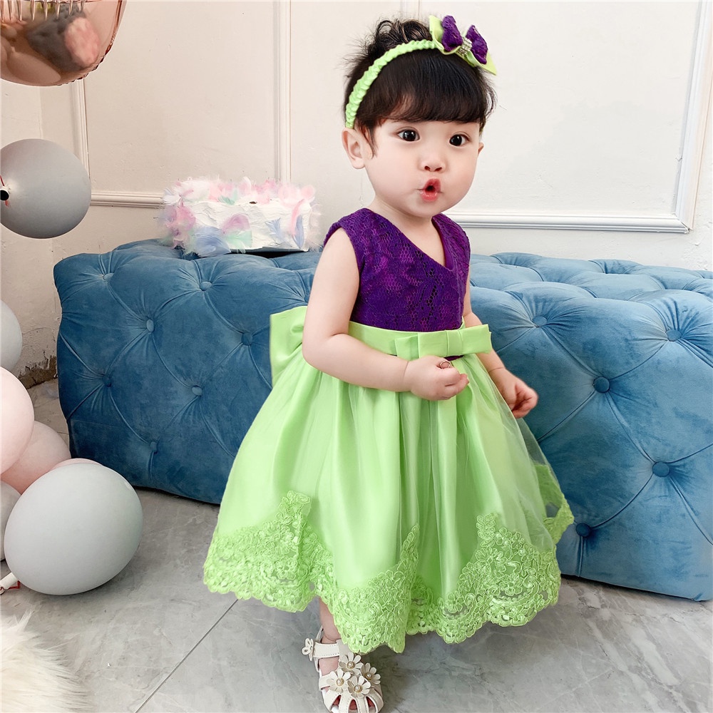 Baju Bayi Perempuan Baby Dress Kostum anak Gaun pesta ulang tahun bayi