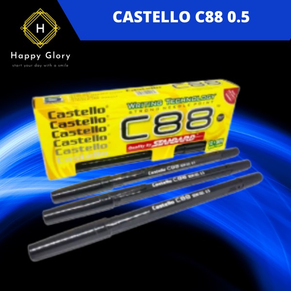 

Ballpoint Pulpen Standard Castello C88 0,5 Hitam
