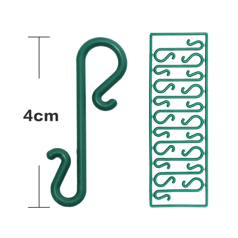 10pcs / set Kait Gantungan Bentuk S Multifungsi Bahan Metal Untuk Dekorasi Pohon Natal