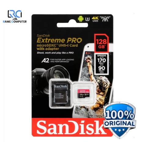MICROSD SANDISK EXTREME PRO SDSQXCY 128GB 170/90Mbps