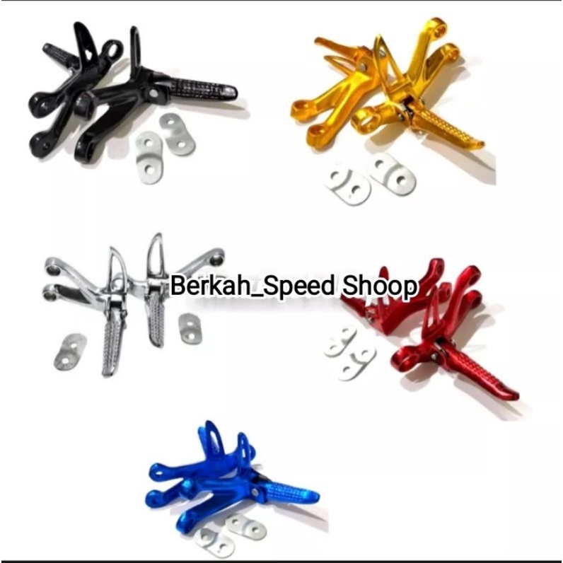 Footstep Kaki Belakang Step Gantung Lipan Satria FU Jupiter Vega ZR MX King Set Kiri-Kanan Pull CNC 