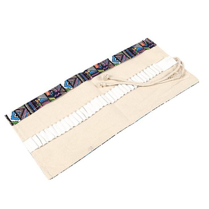 

Sool Canvas Roll Pou Pen Storage Pecncil Box National Style Diarola Getriarya