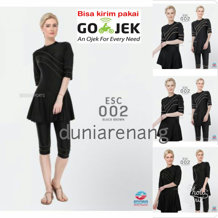 Baju Renang Wanita Dewasa Edora ESC Semi Cover