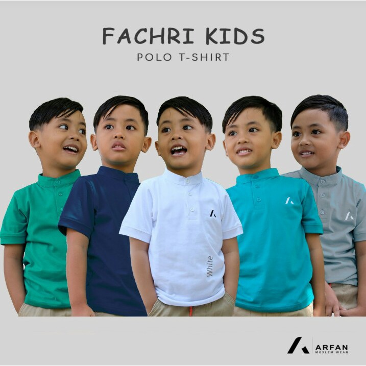 FACHRI KIDS POLO TSHIRT ORIGINAL ARFAN AUDINA || POLO/KAOS ANAK PREMIUM BISA COD