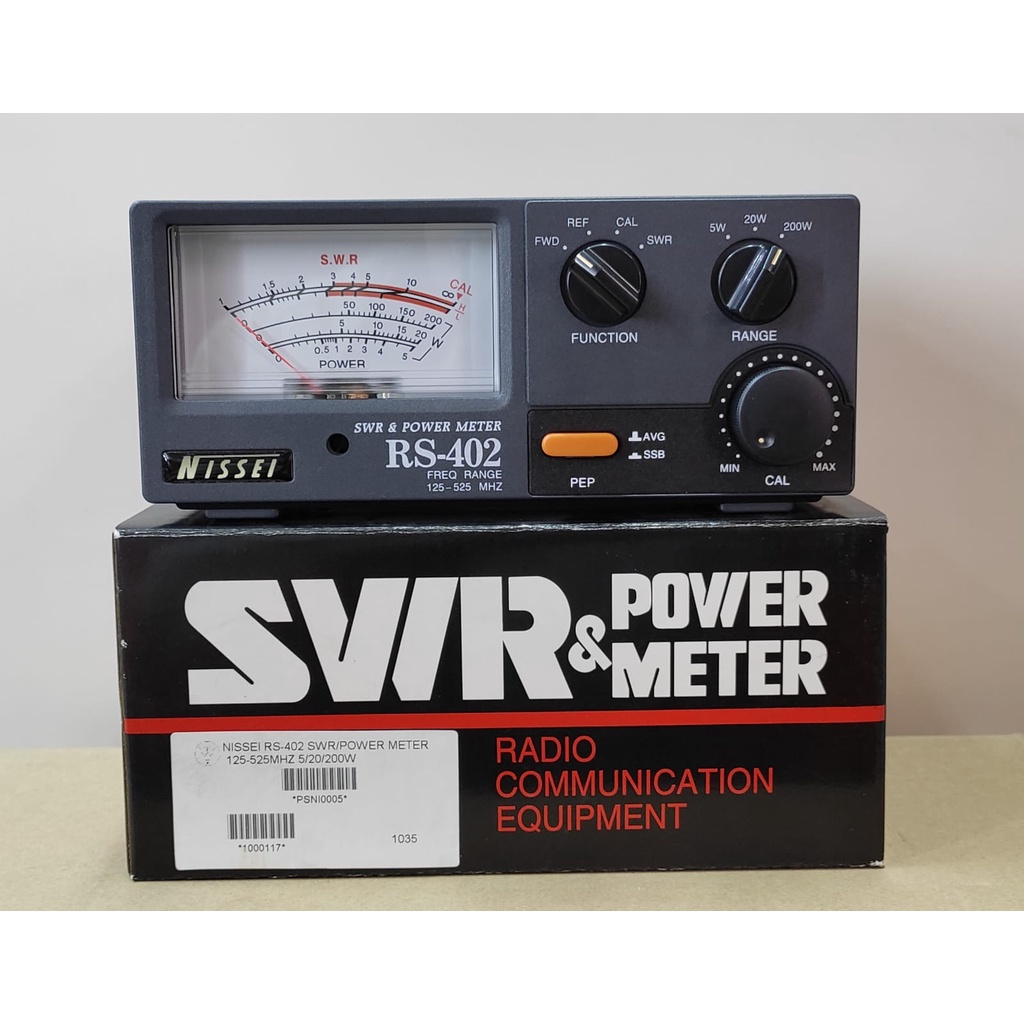 NISSEI RS-402 SWR/POWER METER 125-525MHZ 5/20/200W