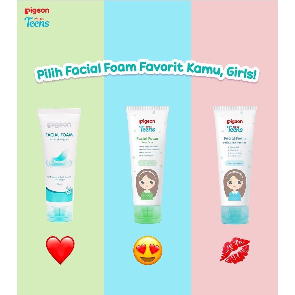 PIGEON Facial Foam daily mild / Moisturizer For All Skin Types | PIGEON Teens Facial Foam