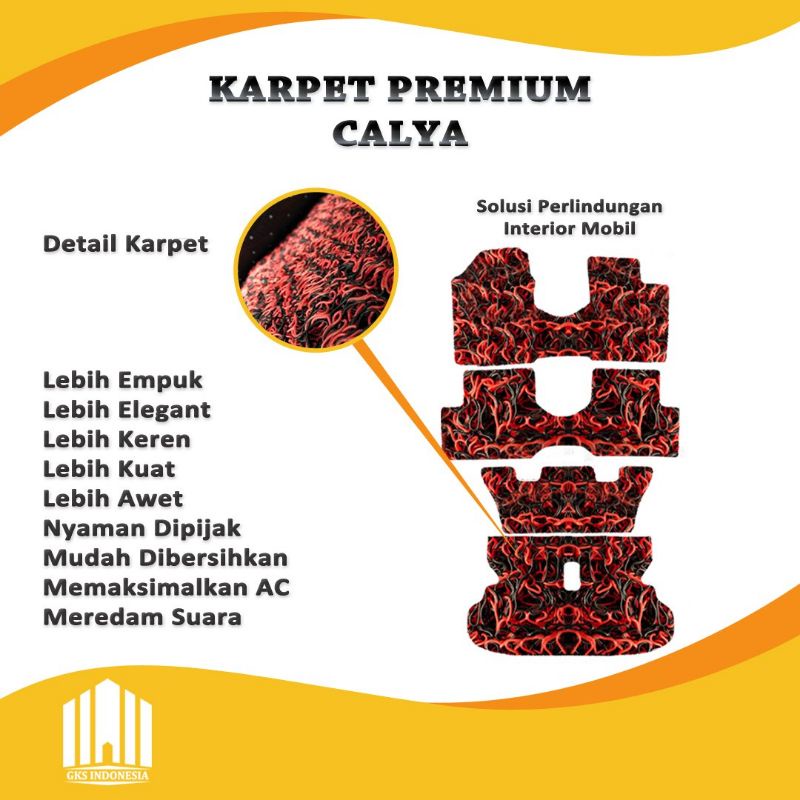 PRESTIGE - KARPET MOBIL - PREMIUM - TOYOTA - CALYA - SIGRA - FULL BAGASI - COIL MAT