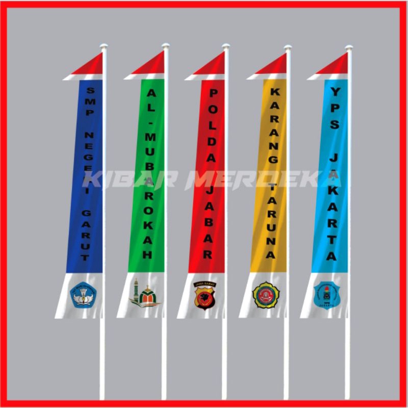 umbul umbul custom ukuran 3 meter