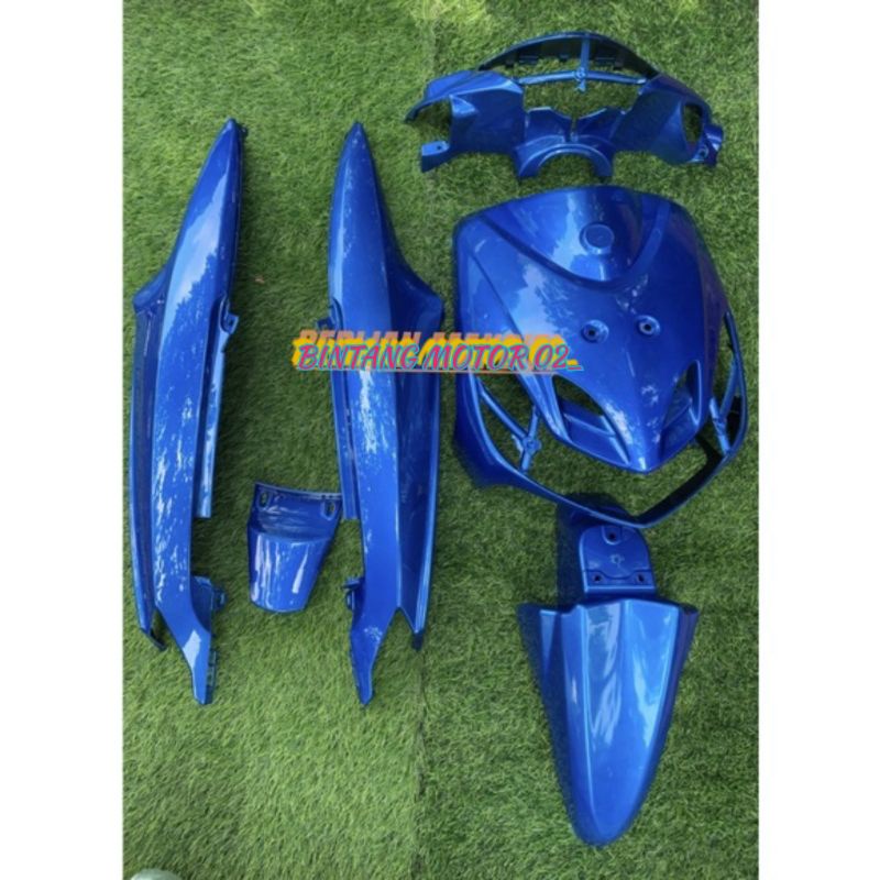 COVER FULL BODY HALUS YAMAHA MIO SMILE BIRU MUDA