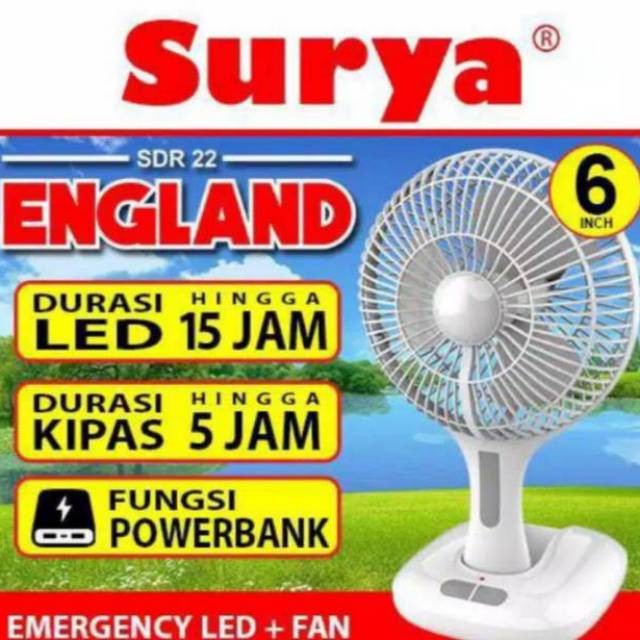 Kipas Angin surya&quot;(ENGLAND)/kipas + lampu surya/Kipas Angin lampu  Emergency