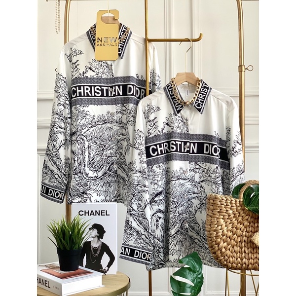 FW B1341 Kemeja Silk Import Premium