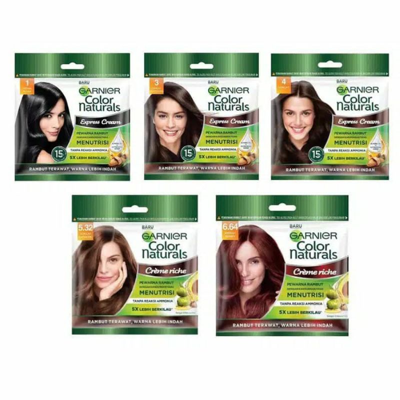 GARNIER Sachet Hair Color Natural Creme Riche Ultra Color / Semir Pewarna Rambut Permanen