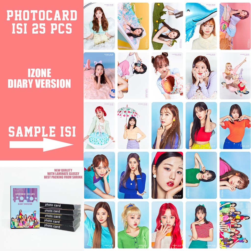 Photocard izone 1pack isi 25pcs