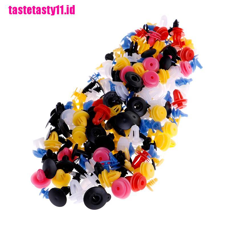 【TTID】500Pcs Mixed Auto Car Fastener Clip Bumper Fender Trim Plastic Rivet Door