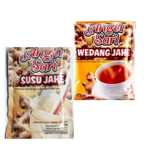 

ANGET SARI WEDANG JAHE / SUSU JAHE 1 RENCENG ISI 10 SACHET