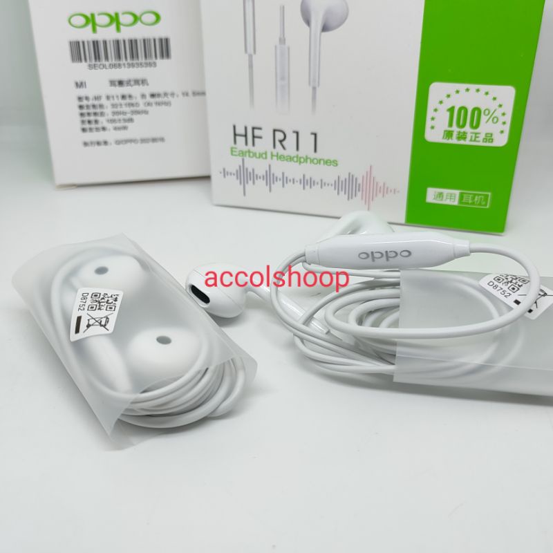 Headset Oppo R11 Handsfree Oppo R11 Headphones Oppo