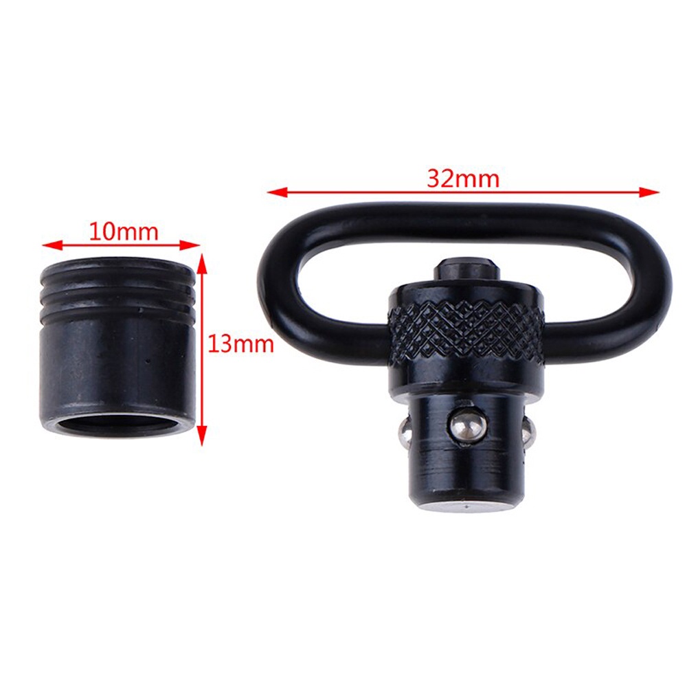 REBUY High Quality Sling Swivel Mount Ring Knurled Swivel Mount Strap Buckle Pattern Outdoor Tools Carabiner Metal Quick Detach Release/Multicolor