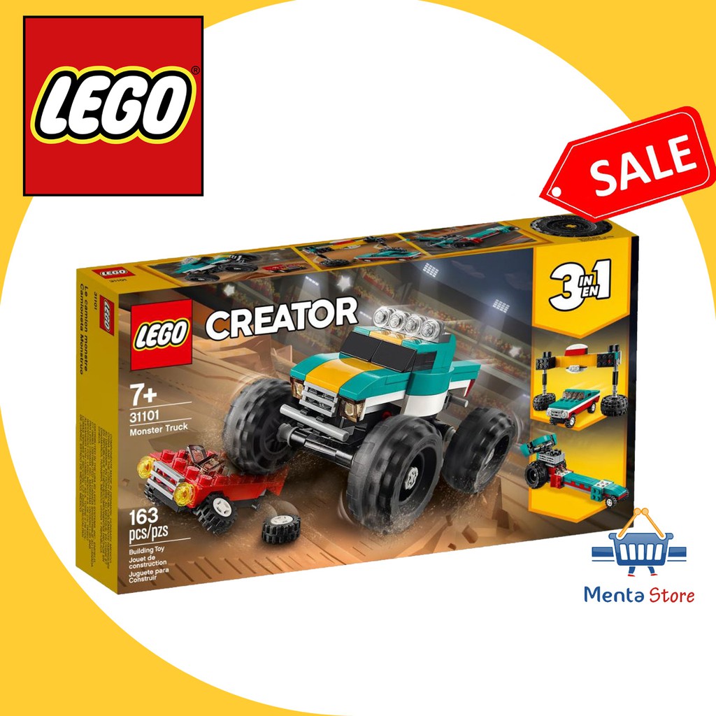 LEGO Creator 31101 Monster Truck 3 in 1 Mobil Besar Truk Kids Toys