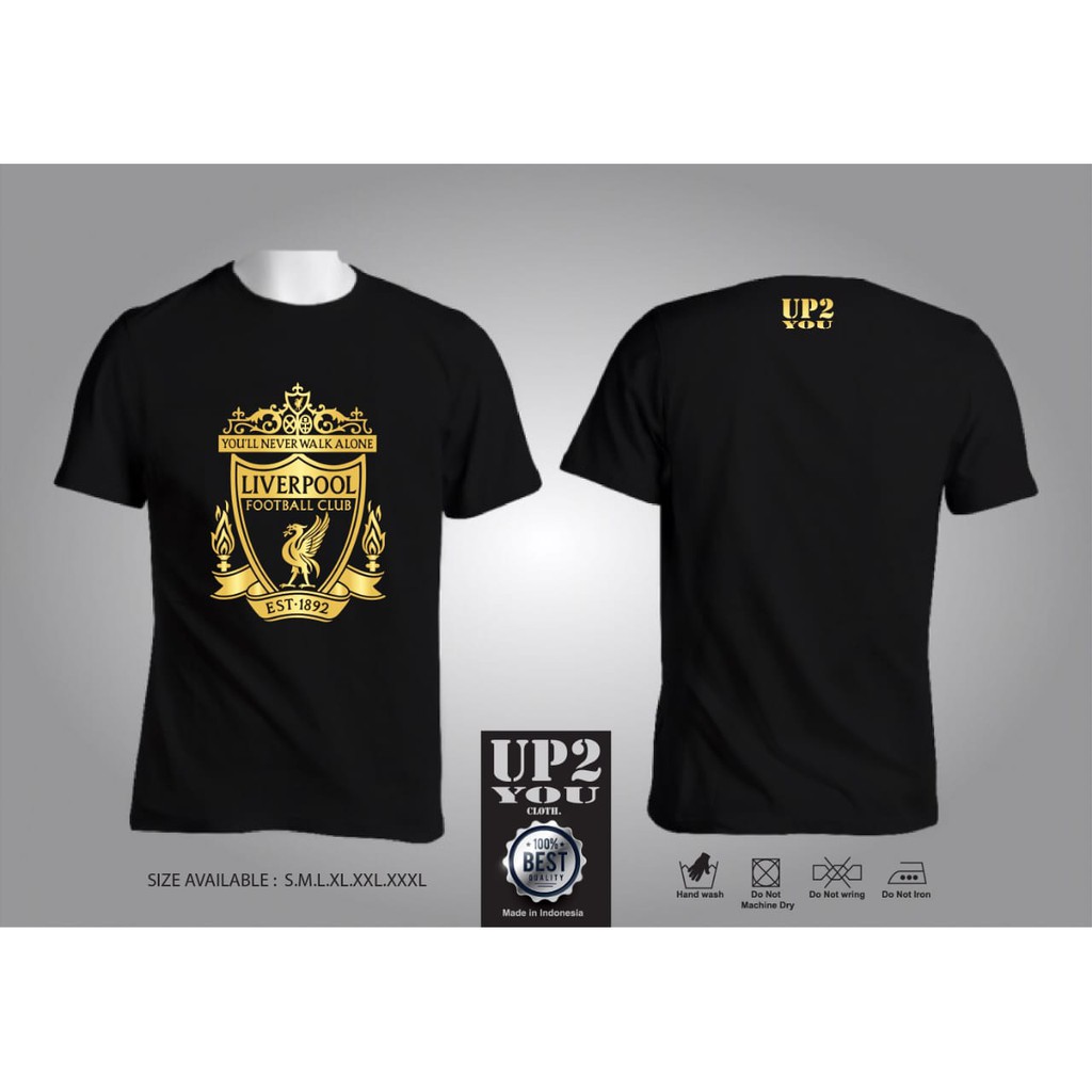 (PREMIUM BOSSQU) T-SHIRT LIVERPOOL BLACKGOLD EXCLUSIVE