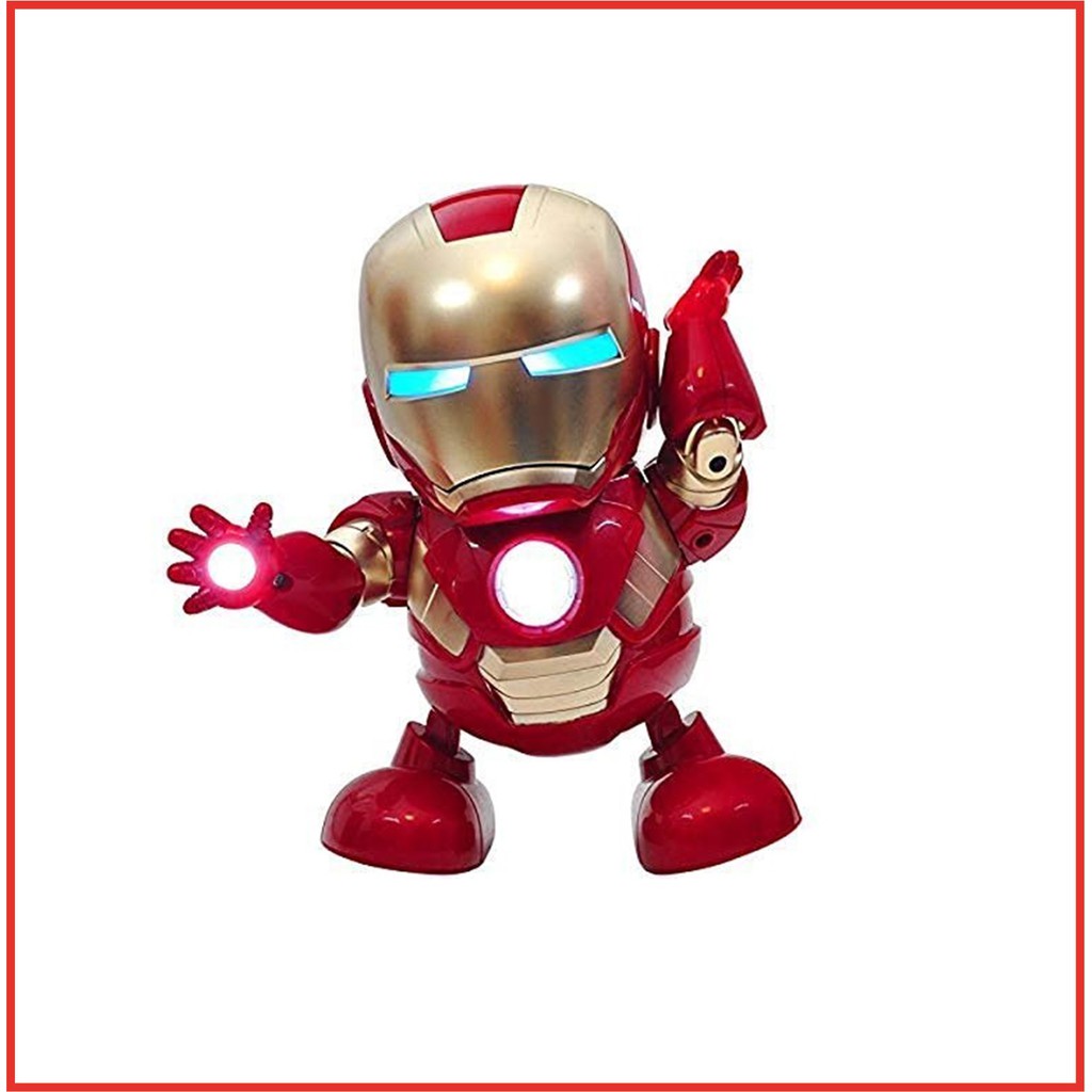 [ Free Baterai 3PC ] Robot Joget Iron Man Mainan Anak