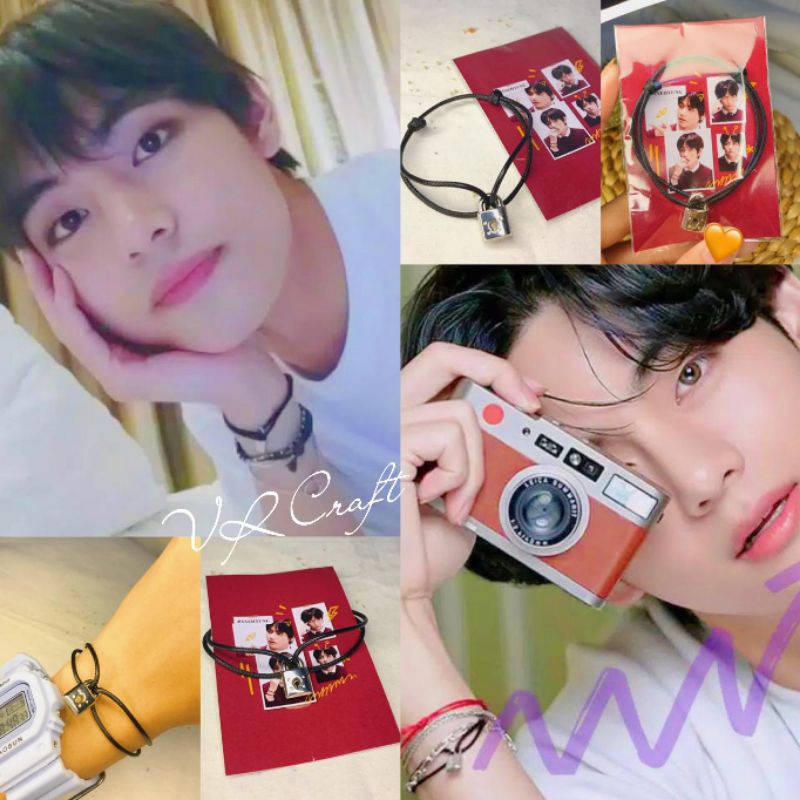 Gelang Taehyung Bts / Gelang BTS Taehyung V Tali Gembok