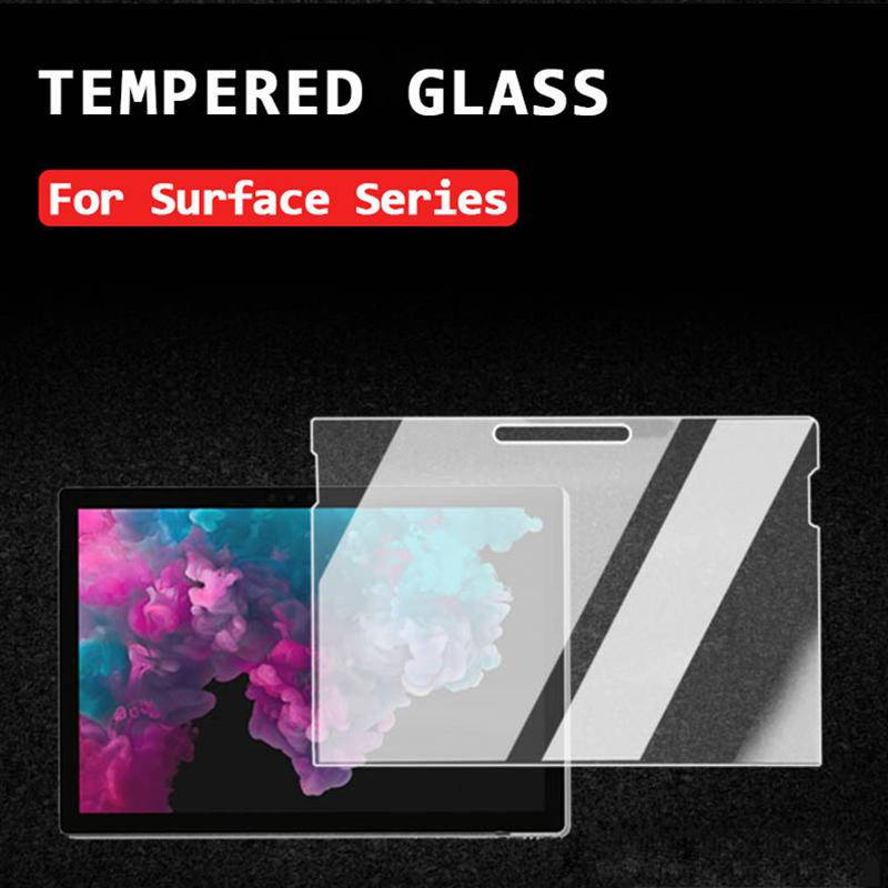 Pelindung Layar Tempered Glass Untuk Microsoft Surface Book Laptop 1 2 3 13.5 Microsoft Surface Pro 4 5 6 7x2021 13 12.3 Go 2 3 10.5 10.0