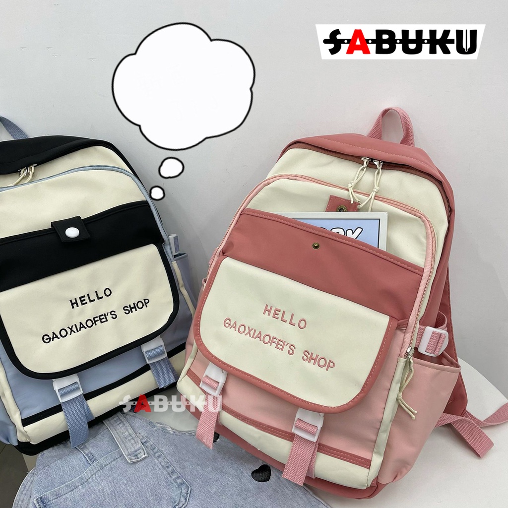 Tas Sekolah Anak Perempuan Tas Ransel Sekolah Wanita Korea Backpack Wanita kekinian -219