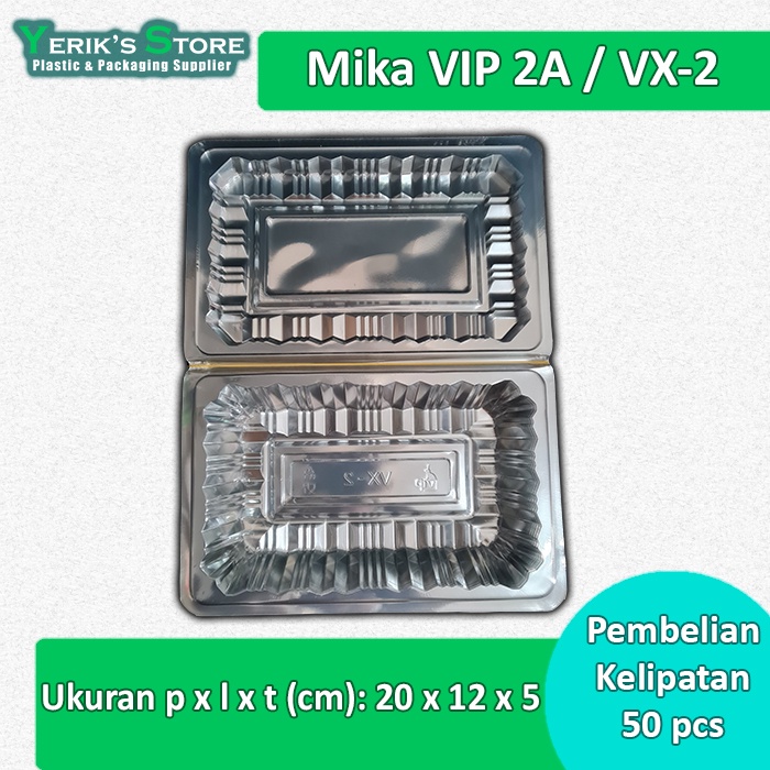 Mika 2A VIP Isi 50 pcs/bks MIKA VIP VX-2 MIKA PLASTIK 2A MIKA A2