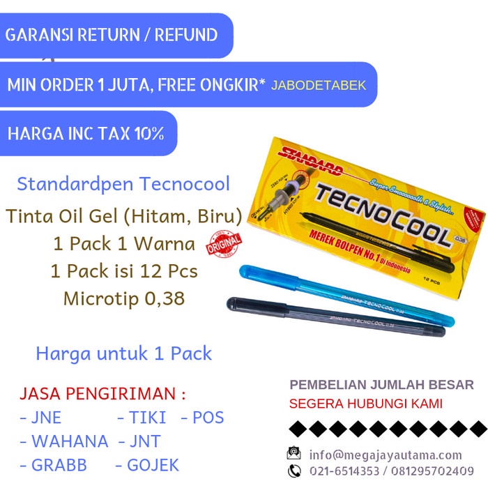 

Produk Unggulan Pulpen-Ballpoint-Pen-Pena Standard Tecnocool Limited