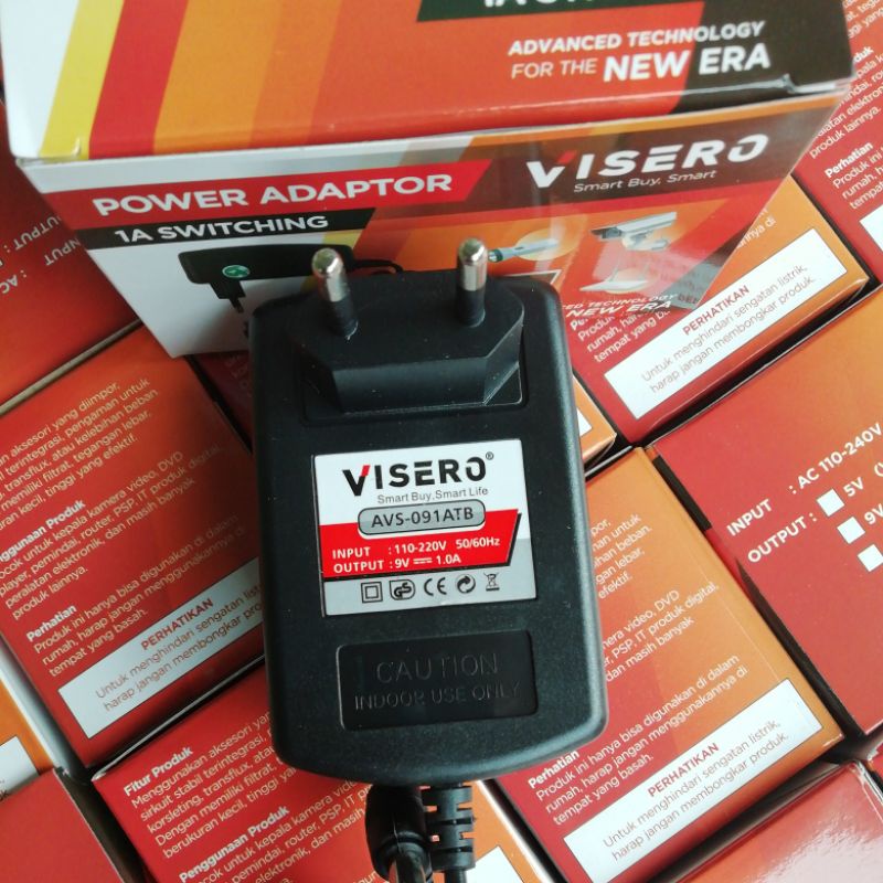 ADAPTOR 9V 1AMPER VISERO